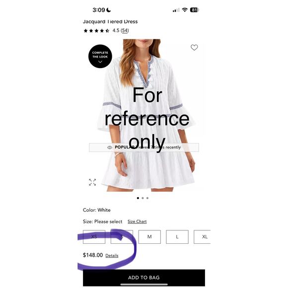 MSRP $148 Cotton Clip Embroidered Tassel Dress LARGE  SAME DAY SHIP or NEXT DAY - Picture 8 of 10